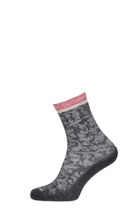 Plantar Cush Crew Women Heel Spur Socks Class 2 Charcoal