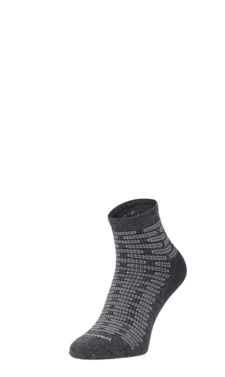 Plantar Ease Quarter Men Heel Spur Socks Class 2 Charcoal