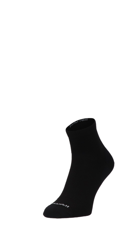 Plantar Ease Quarter Men Heel Spur Socks Class 2 Black Solid