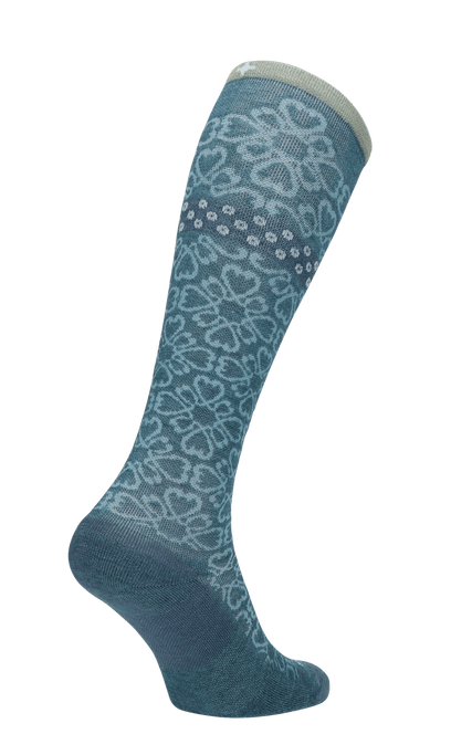 Botanical Women Moderate Compression Socks Blue Ridge