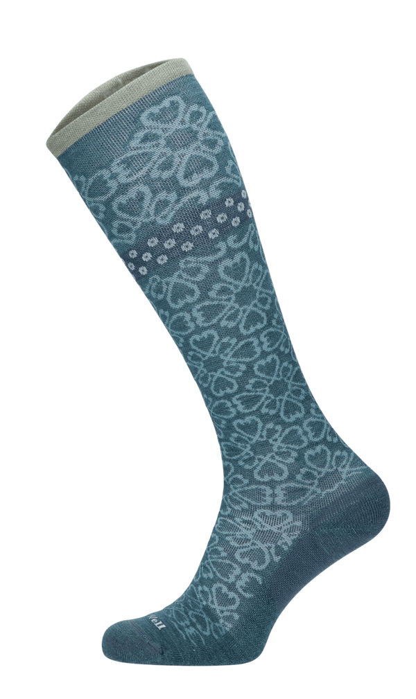 Botanical Women Moderate Compression Socks Blue Ridge