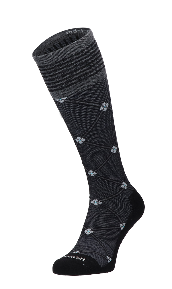 Elevation Women Firm Compression Socks Black Multi