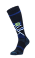 Snow Peak Men Moderate Compression Ski Socks Navy