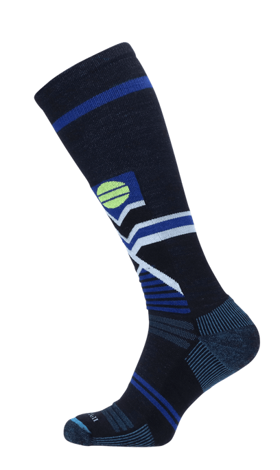 Snow Peak Men Moderate Compression Ski Socks Navy