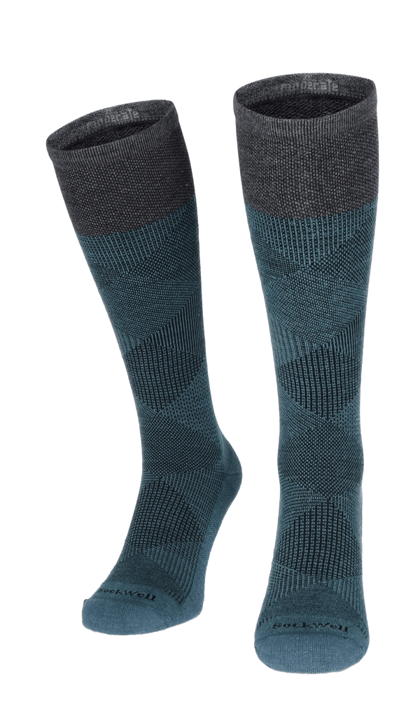 Diamond Dandy Men Moderate Compression Socks Blue Ridge