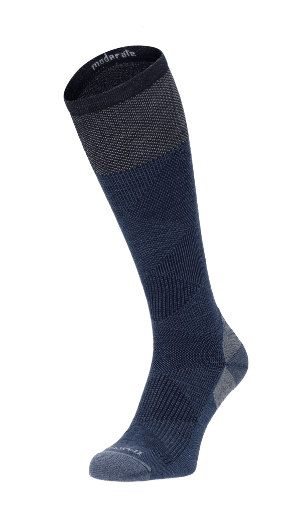 Diamond Dandy Men Moderate Compression Socks Denim