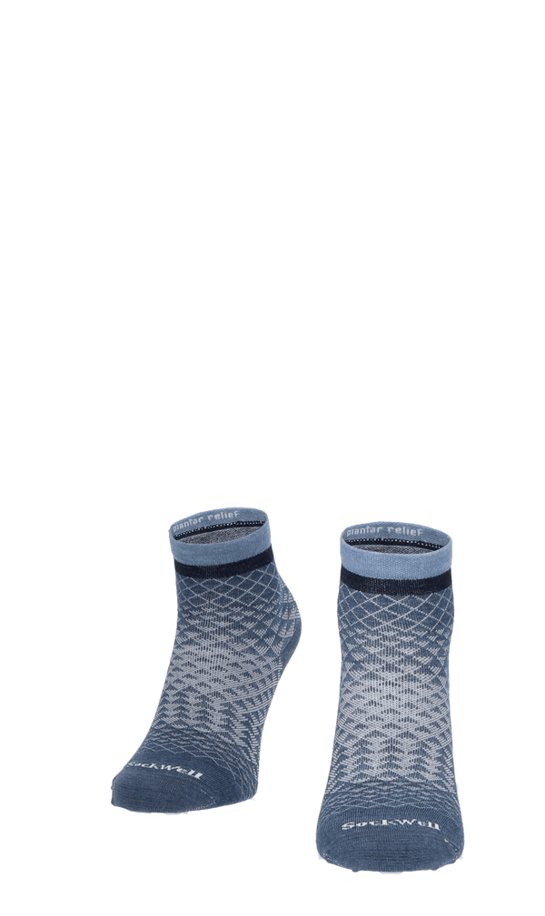 Plantar Ease Quarter Women Heel Spur Socks Class 2 Denim