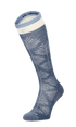 Full Floral Women Moderate Compression Socks Denim