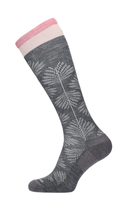 Full Floral Women Compression Socks Class 1 Charcoal