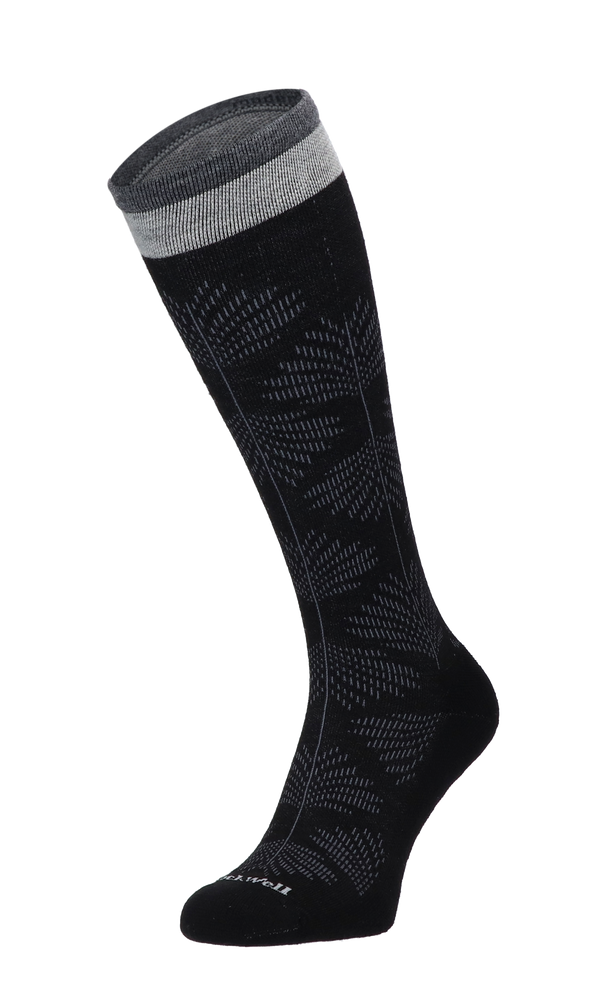 Full Floral Women Compression Socks Class 1 Black