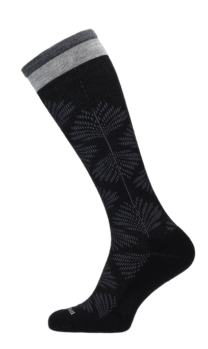 Full Floral Women Compression Socks Class 1 Black