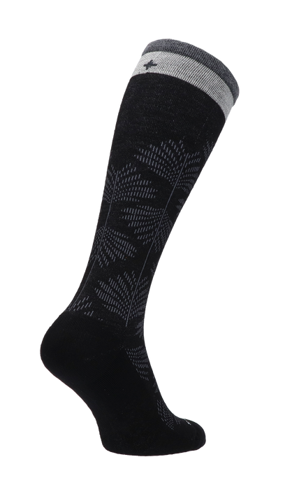 Full Floral Women Compression Socks Class 1 Black