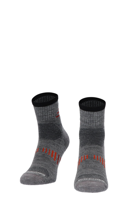 Ascend Quarter II Men Hiking Socks Class 1 Grey