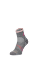 Ascend II Quarter Women Compression Hiking Socks Grey