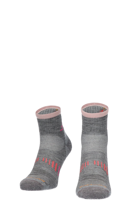 Ascend Quarter II Women Hiking Socks Class 1 Grey