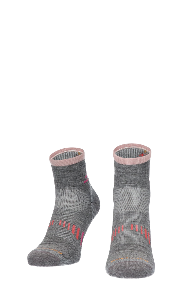 Ascend Quarter II Women Hiking Socks Class 1 Grey