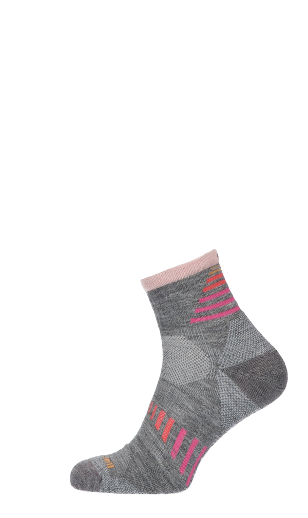 Ascend Quarter II Women Hiking Socks Class 1 Grey