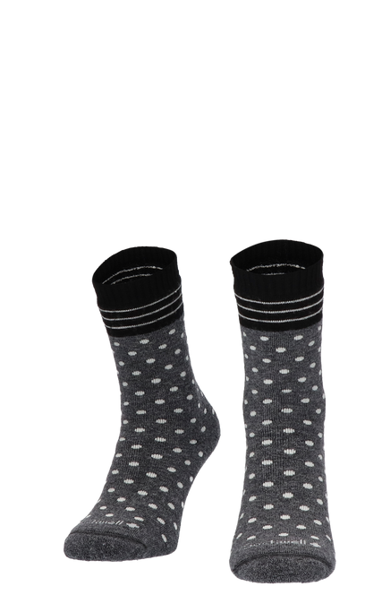 Plush Woman Diabetic Socks Charcoal