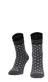 Plush Woman Diabetic Socks Charcoal