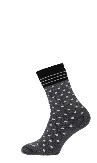 Plush Woman Diabetic Socks Charcoal