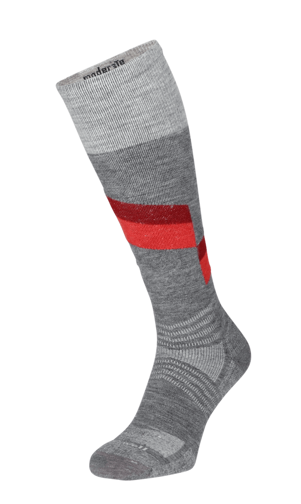 Steep Medium Men Moderate Compression Ski Socks Grey