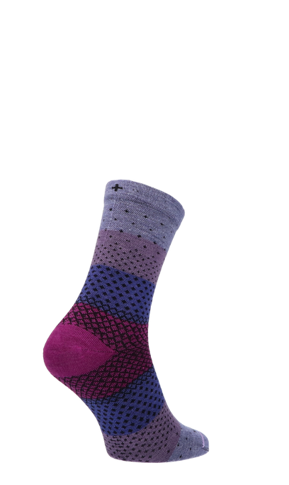 Plantar Ease Crew Women Heel Spur Socks Class 2 Lilac