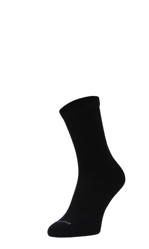 Plantar Ease Crew Women Heel Spur Socks Class 2 Black Solid