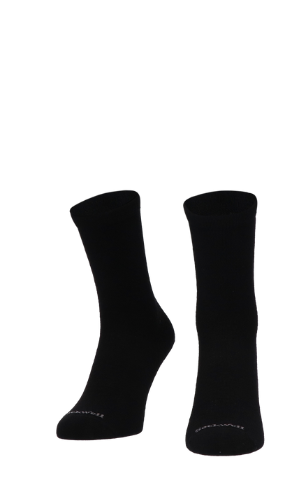 Plantar Ease Crew Women Heel Spur Socks Class 2 Black Solid