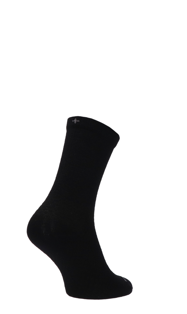 Plantar Ease Crew Women Heel Spur Socks Class 2 Black Solid