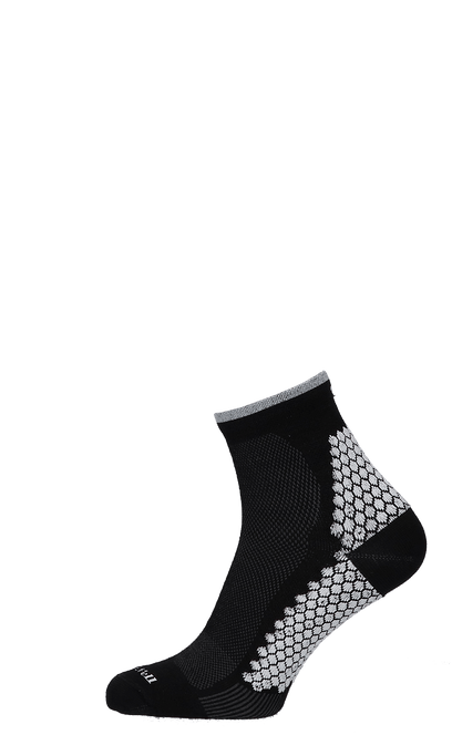 Plantar Sport Quarter Women Heel Spurs Socks Black