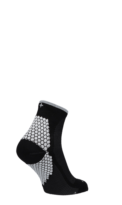 Plantar Sport Quarter Women Heel Spurs Socks Black