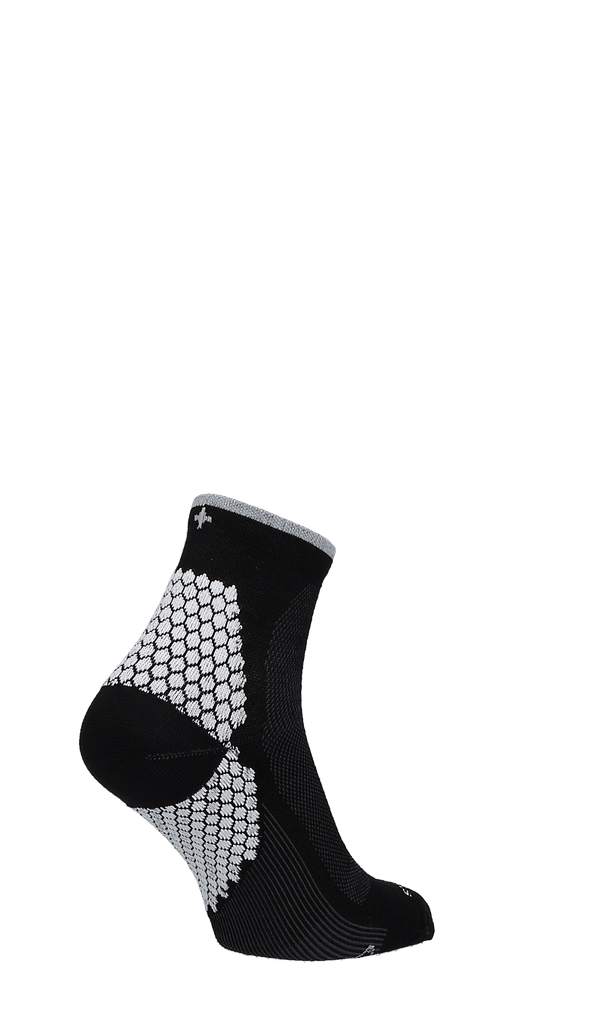 Plantar Sport Quarter Women Heel Spurs Socks Black