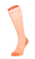 Chevron Women Moderate Compression Socks Apricot