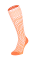 Chevron Women Moderate Compression Socks Apricot