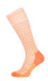Chevron Women Moderate Compression Socks Apricot