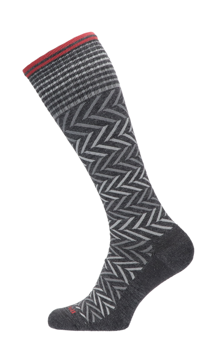 Chevron Women Compression Socks Class 1 Charcoal