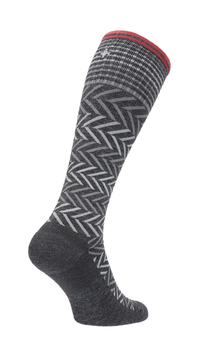 Chevron Women Compression Socks Class 1 Charcoal