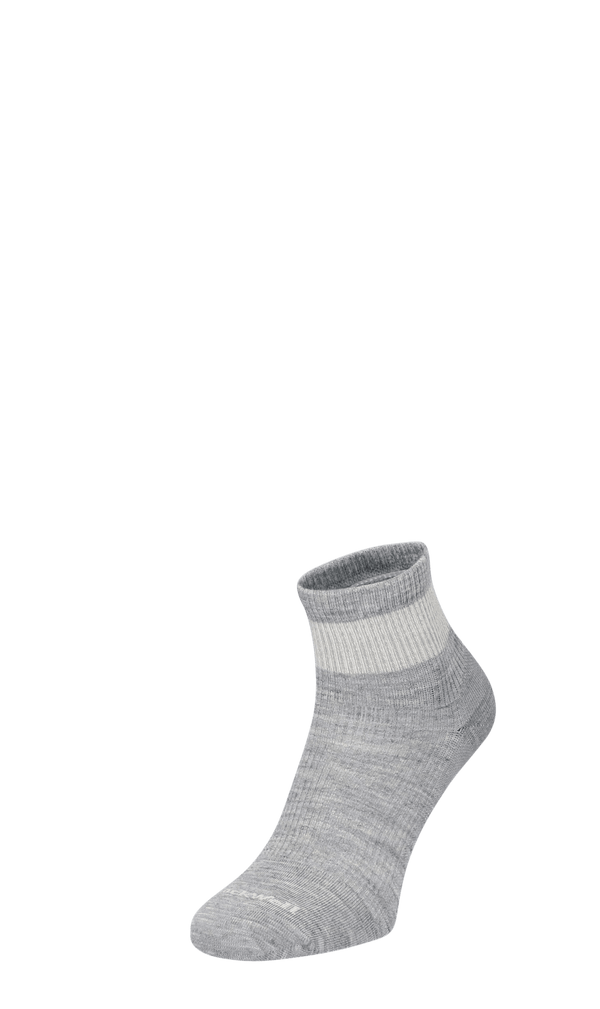 Plantar Relief Quarter Men Heel Spur Socks Class 2 Light Grey