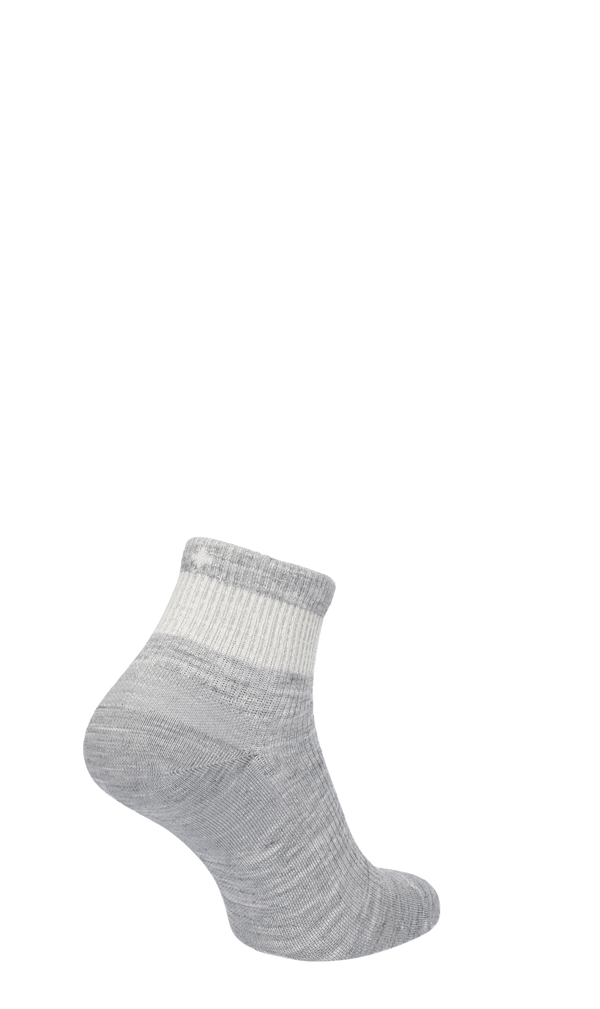 Plantar Relief Quarter Men Heel Spur Socks Class 2 Light Grey