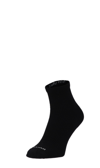 Plantar Relief Quarter Men Heel Spur Socks Class 2 Black Solid