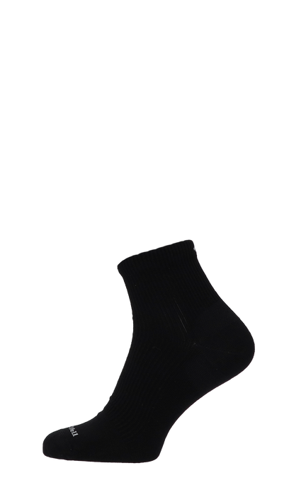 Plantar Relief Quarter Men Heel Spur Socks Class 2 Black Solid