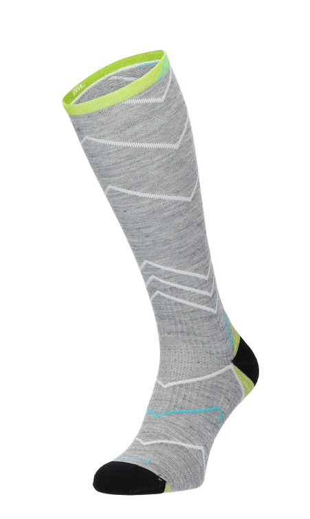 Incline Knee High Women Sports Socks Class 1 Grey