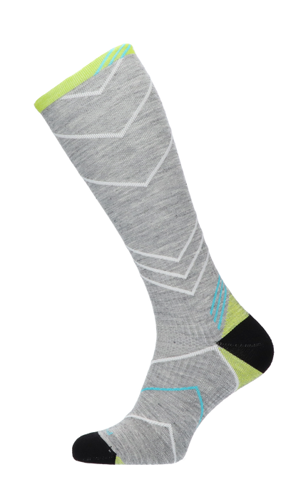 Incline Knee High Women Sports Socks Class 1 Grey