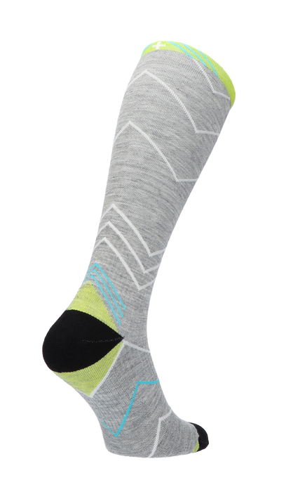 Incline Knee High Women Sports Socks Class 1 Grey