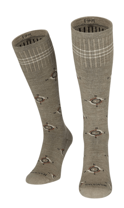 The Guide Men Firm Compression Socks Khaki