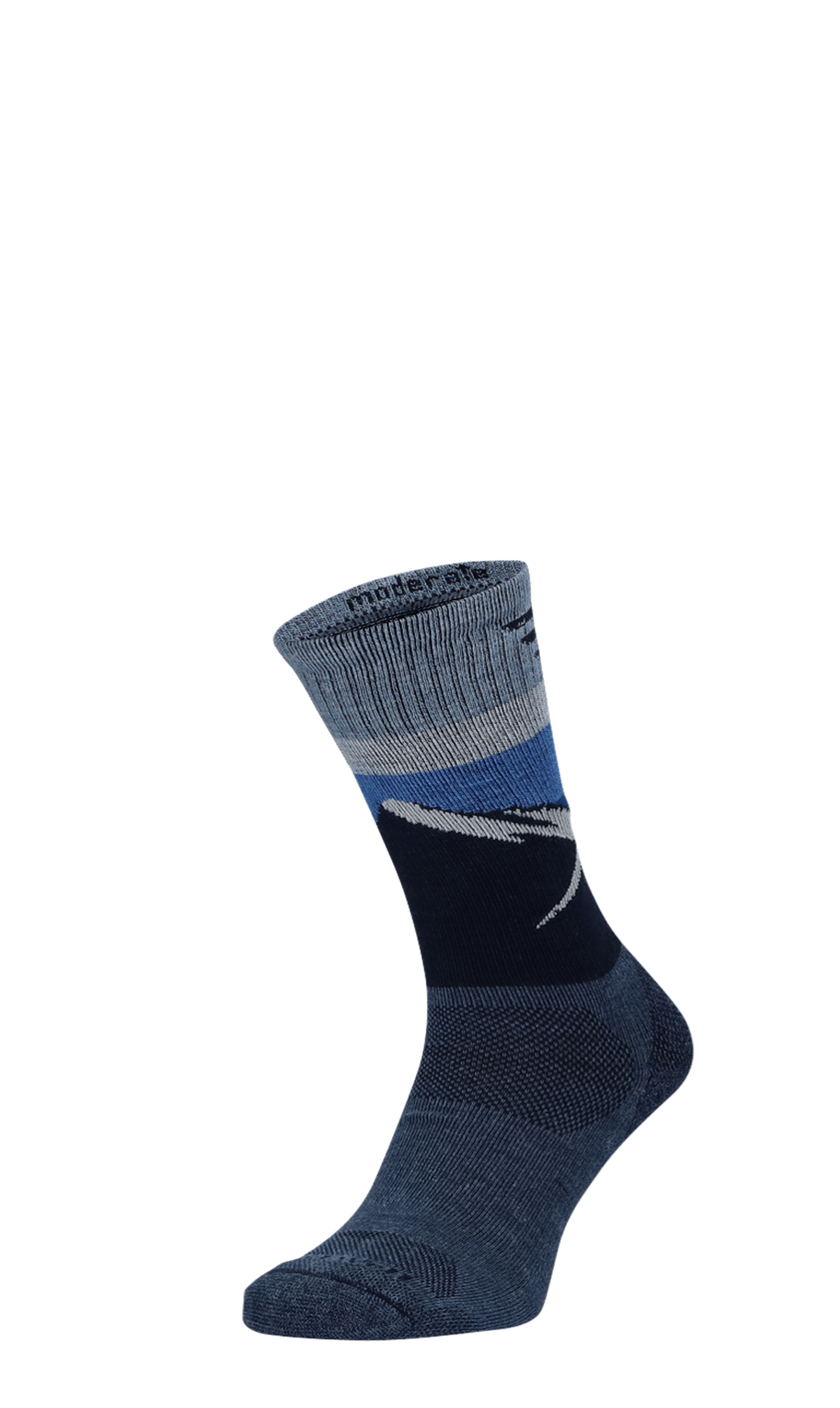 Modern Mountain Crew Men Hiking Socks Class 1 Denim