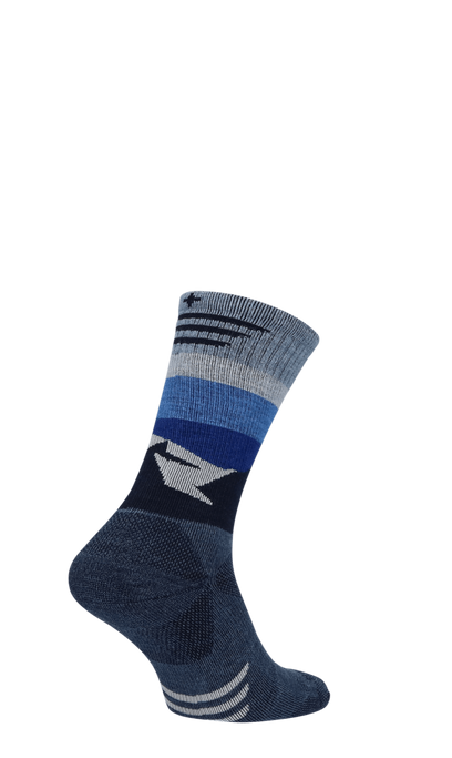 Modern Mountain Crew Men Hiking Socks Class 1 Denim