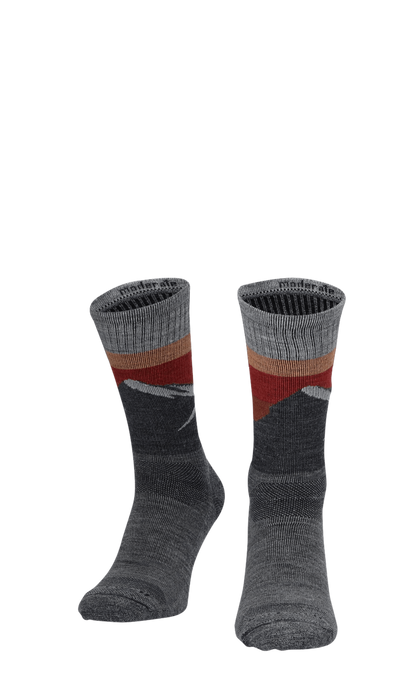 Modern Mountain Crew Men Hiking Socks Class 1 Grey