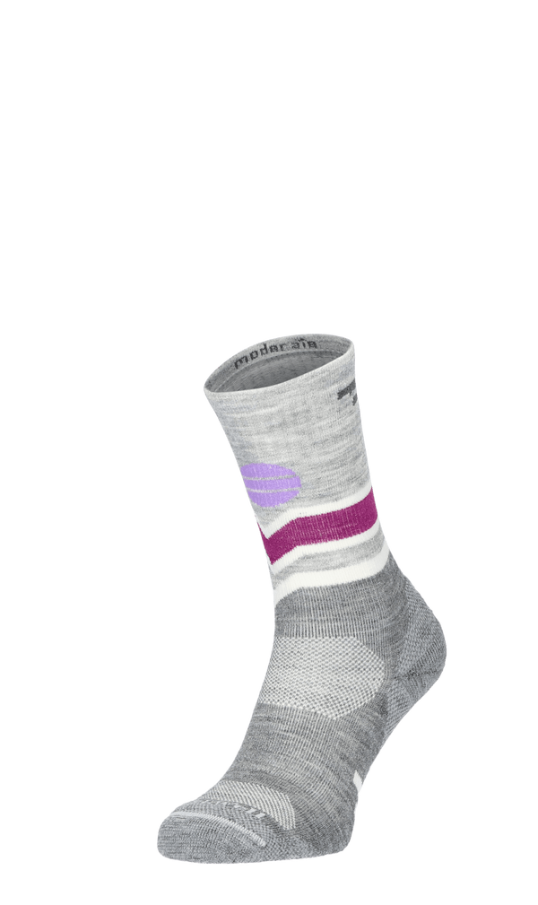 Mountain Beat Crew Women Hiking Socks Class 1 Grey