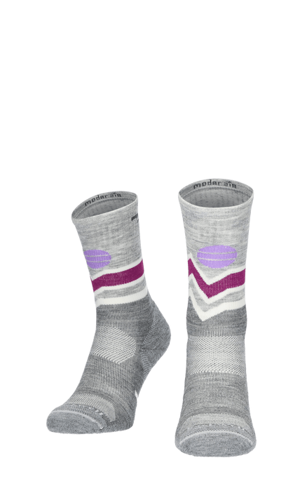 Mountain Beat Crew Women Hiking Socks Class 1 Grey